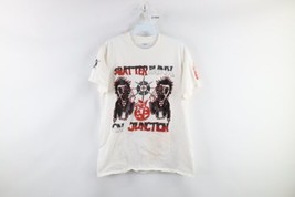 Vintage Mens Medium Splatterpunk On Junction Spell Out Double Sided T-Shirt - £30.97 GBP