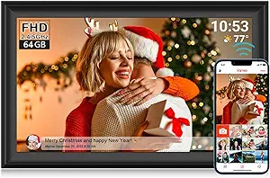 64Gb Frameo 15.6 Inch Wifi Digital Picture Frame 1920X1080 Fhd Large Sma... - $315.99