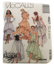 McCalls Sewing Pattern 4827 Prom Dress Party Hair Ornament Uncut 8 10 12 1990s - £15.68 GBP