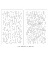 2pk ADHESIVE Camouflage Airbrush Paint Duracoat Gun RC Stencils SMALL Tr... - $19.06 CAD