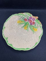 Wade Heath Ceramic Candy Dish, multi floral, beige textured leaves VTG 1930&#39;s UK - £8.54 GBP