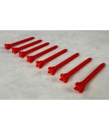 Set of 8 Printed GI Joe RAH Cobra FANG 1983 Missiles, 8 Missiles, Red, NEW - $339.63 MXN