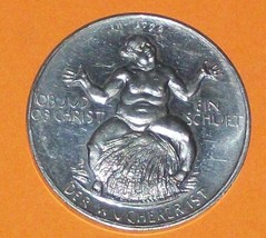 Al1923 German Germany Weimar Dresden Devil Satan Ob Jud Coin Inflation Medal Vtg - £113.73 GBP