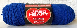 Red Heart Super Saver Medium Weight Acrylic Yarn-Partial Skein Royal Blue #0385 - $6.60