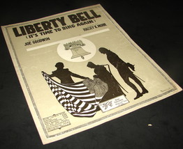 1917 Liberty Bell (It&#39;s Time To Ring Again) Antique Sheet Music Goodwin &amp; Mohr - £8.01 GBP