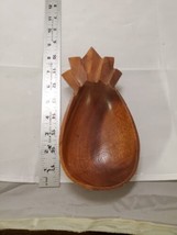 Monkey Pod Pineapple shaped wood bowl from Hawaii - Alii Woods Honolulu EUC - $10.93