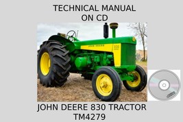 John Deere 830 Tractor Technical Manual TM4279 On CD - £15.15 GBP