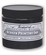 Jacquard Professional Screen Print Ink Water Soluable 16oz Jar Black (117) - $775.56 MXN