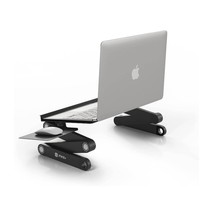 Laptop Table Stand Adjustable Riser | Portable with Mouse Pad Fully Ergonomic Mo - £78.27 GBP
