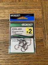 Owner Mosquito Circle Hook Size 2-BRAND NEW-SHIPS SAME BUSINESS DAY - £6.94 GBP