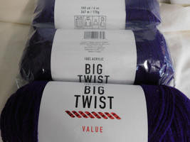 Big Twist Value lot of 3 Grape dye lot 644474 - £12.54 GBP