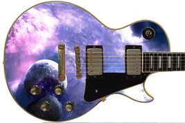 Sticka Steves Guitar Skin Wrap Reface Purple Violet Death Star  GS 340 - $44.50