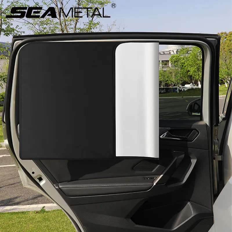 SEAMETAL Magnet Car Side Window Curtain 2Pcs Privacy Curtains for Car Sun Shade - £13.25 GBP+