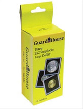 10 Guardhouse 2x2 Tetra Snaplock Coin Holders for Large Dollar 38.1mm - £7.90 GBP