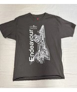 Hanes Short Sleeve Gray Endeavour  Shuttle T-Shirt Large - $22.15 CAD