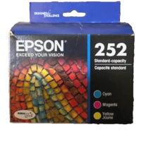 Epson 252 red blue yellow Color Ink WF7610 WF7620 WF7710 WF7720 printer ... - £38.02 GBP
