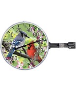 6-Inch Diameter Outdoor Thermometer With Birds Inset - $20.63