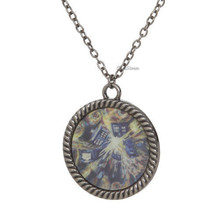 NEW Doctor Dr Who Lenticular Exploding TARDIS Necklace Van Gogh 19&quot; metal chain - £7.90 GBP