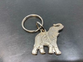 Vintage Souvenir Keyring ELEPHANT Lucky Keychain Ancien Porte-Clés Chanceux - £6.26 GBP