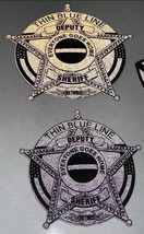 Police Officer Decal - Deputy Sheriff RETIRED BLACKOUT REFLECTIVE Set of... - $12.86