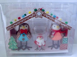 NEW Featherly Friends Gingerbread Bird Christmas Set Target Wondershop 4 Pc - £34.36 GBP