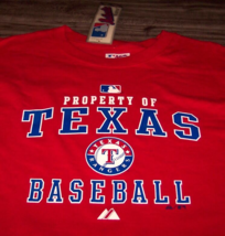 Property Of Texas Rangers Mlb Baseball T-Shirt Mens Xl New w/ Tag - £15.48 GBP