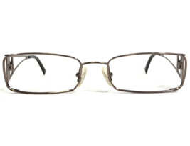 Versace Eyeglasses Frames MOD. 1111 1013 Shiny Brown Rectangular Logos 49-17-125 - $111.99