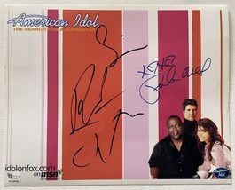Jackson, Cowell, Abdul Autographed Signed &quot;American Idol&quot; Glossy 8x10 Photo COA - £156.20 GBP