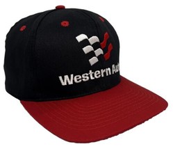 Western Auto Hat Cap Snap Back Black &amp; Red One Size Car Parts Automotive Supply - £14.02 GBP
