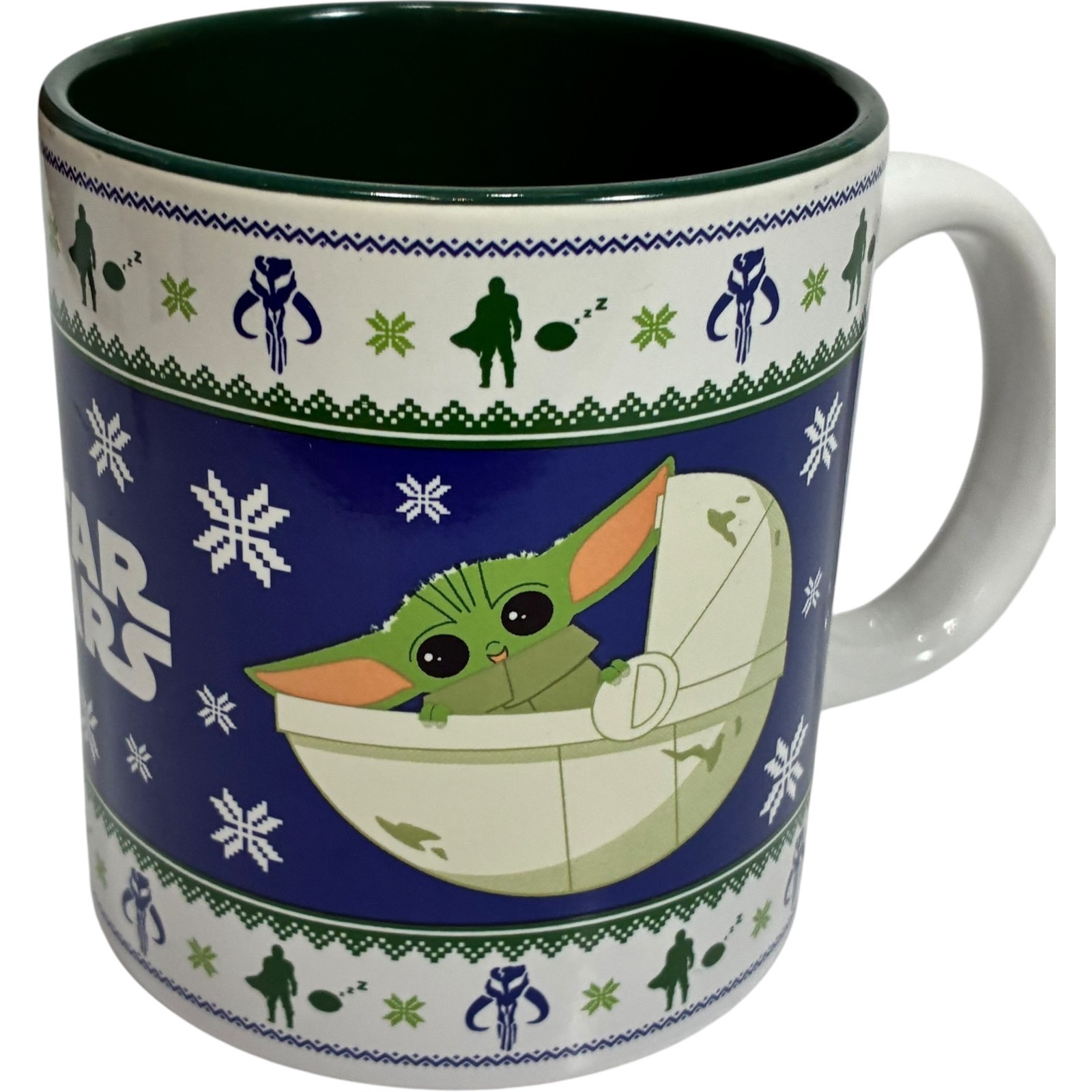 Star Wars Grogu Baby Yoda Christmas Sweater Large Ceramic Coffee Mug Cup 20 Oz Item image 3