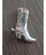 925 Sterling Silver Southwestern Boot Pin Brooch Free Shipping - €25,72 EUR