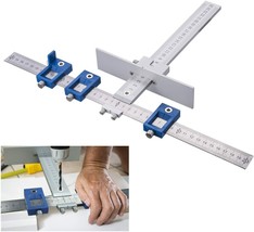 Drill Guide Punch Locator Cabinet Jig Drawer Adjustable Drill Guide Sleeve - £39.11 GBP