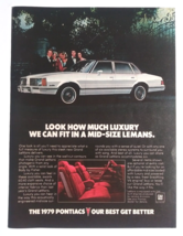 1979 GM Pontiac Grand Lemans Car Automobile Vintage Magazine Cut Print Ad - £6.34 GBP