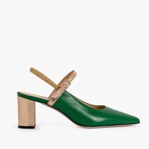 The Pompei Green Leather Women Slingback Sandal image 10