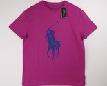 Polo Ralph Lauren Big Logo T-Shirt Pink Men&#39;s Medium Classic-Fit Short S... - £23.34 GBP