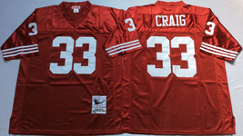 #33 Roger Craig Red Jersey - $45.00