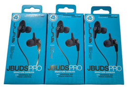 Lot Of (3) JLAB JBuds Pro Signature Earbuds Titanium 10mm in Black, Sealed - $21.96