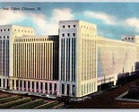 New Post Office Building Chicago Illinois IL UNP Unused Linen Postcard I15 - $3.15