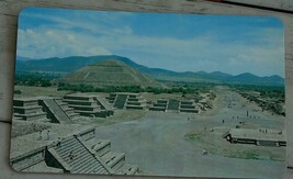 Vintage Color Photograph Postcard, Plaza of The Moon, Ave. of the Dead, ... - $1.97