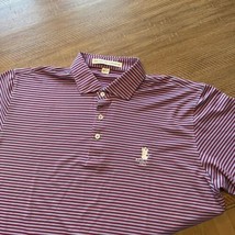 Holderness &amp; Bourne Polo Shirt Mens L Tailored Fit Striped Performance Golf - $24.74