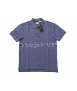 Levis Jeans Mens Blue Wash/ Red Classic Bat Wing Logo Regular Fit Polo S... - $17.10