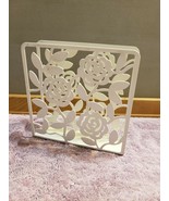 IKEA White Metal Napkin Holder Roses Flowers - $19.80