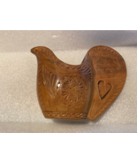 Yugoslavian Hand Carved Wooden Shepherd Folk Art Cup 4.5&quot; X 5.75&quot; Pre-Ow... - $15.99