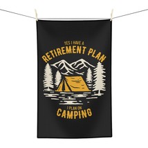 Unique Camping Retirement Plan Meme Tea Towel, Durable Microfiber Kitche... - £14.58 GBP