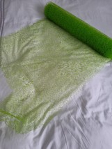 Mesh Plastic Fabric - Floristry Bouquet Wrap Lime Green Oasis - £12.97 GBP