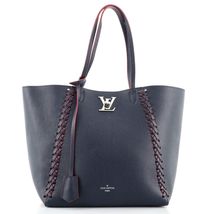 Louis Vuitton Lockme Cabas Braided Leather Blue - £2,143.18 GBP