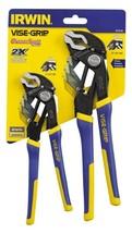 NEW Irwin 2078709 Tools VISE-GRIP GrooveLock Pliers Set V-Jaw 2 Piece SET - $47.65