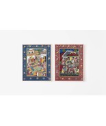 Mughal Court, Set of 2 Miniature Handmade Royal Mughal Court Art Indian ... - £135.03 GBP