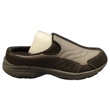Easy Spirit Traveltime Clogs Womens US 7.5M Gray Leather Wedge Comfort S... - $22.12
