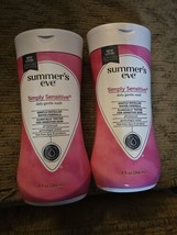 2 Summer&#39;s Eve Feminine Wash, Sensitive Skin Remove Odor pH Balanced 9oz... - £11.48 GBP